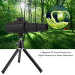 Smart Digital USB Telescope Monocular Adjustable Scalable Camera ZOOM 70X HD 2.0MP Monitor for Photographing Videotaping