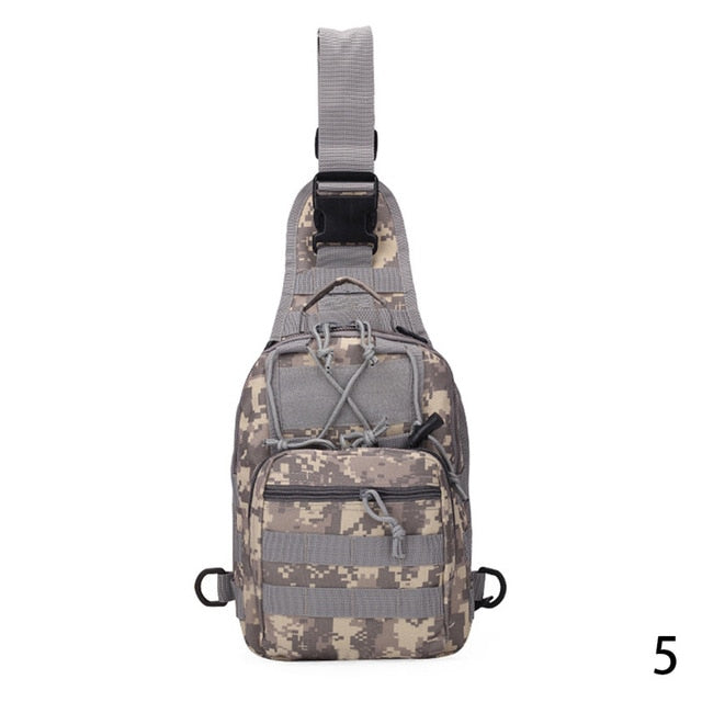 Military Camouflage Tactical One Shoulder Backpack, Camping, Hiking