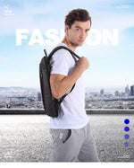 Business-style ultra-thin and lightweight waterproof waterproof backpack with 15.6-inch laptop compartment