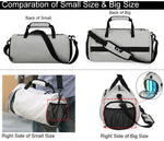 Comfortable sports bag, travel bag, with compartments for dry and wet items