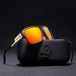 Polaroid Goggles Men Sport eyewear With Hard case Square Sunglasses women Brand Driving Polarized Glasses Outdoor KD520