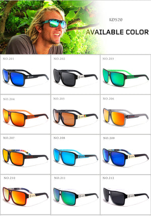 Polaroid Goggles Men Sport eyewear With Hard case Square Sunglasses women Brand Driving Polarized Glasses Outdoor KD520