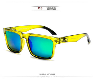 Polarized Summer Sunglasses Men Reflective Coating Square Sun Glasses Women Brand Design Mirrored Oculos De Sol With Case