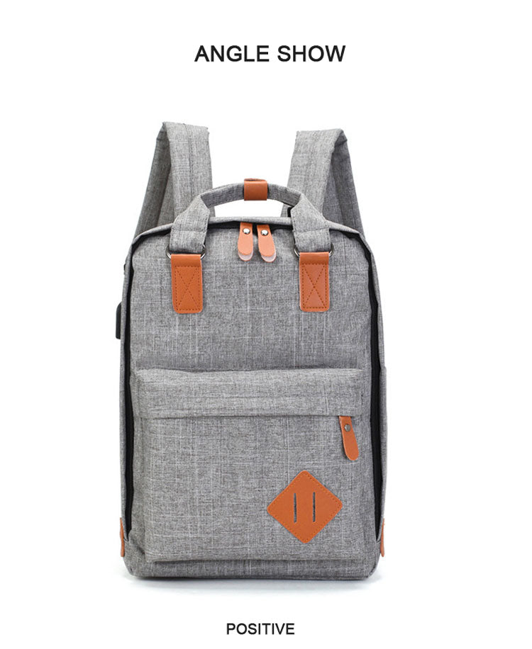 Casual 3in1 student kit: laptop backpack, shoulder bag and small bag