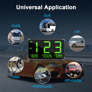 Display Car KM/h MPH Cheap C80 Auto Electronics Speed Display C90 C1090 Large Screen A100 Hud