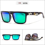 Eye-catching Function Polarized Sunglasses For Men Matte Black Frame Fit. Painting Temples Play-Cool Sun Glasses With Case