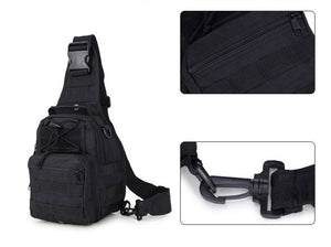 Military Camouflage Tactical One Shoulder Backpack, Camping, Hiking