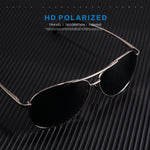 Men Classic Pilot Sunglasses Polarized Aviation Frame fashion Sun glasses For Male Driving UV400 Protection AF8208