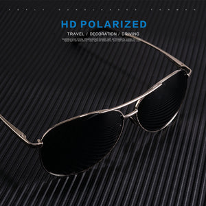 Men Classic Pilot Sunglasses Polarized Aviation Frame fashion Sun glasses For Male Driving UV400 Protection AF8208