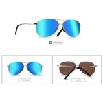 Men Classic Pilot Sunglasses Polarized Aviation Frame fashion Sun glasses For Male Driving UV400 Protection AF8208