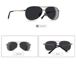 Men Classic Pilot Sunglasses Polarized Aviation Frame fashion Sun glasses For Male Driving UV400 Protection AF8208