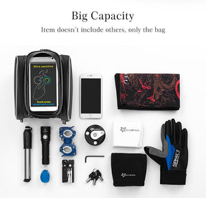 Bicycle Bag Rainproof Touch Screen Phone Top Tube Bag MTB Road Bike Frame Front Saddle Bag & Pannier Bike Accessories