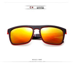 Mirror Polarized Sunglasses Men Square Sport Sun Glasses Women UV gafas de sol With Peanut Case KD156