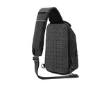 Multifunctional waterproof men’s chest crossbody bag with USB charging port