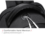 Multifunctional waterproof men’s chest crossbody bag with USB charging port