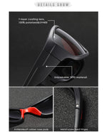 Unbreakable TR90 Sport Sunglasses Men Excellent Outdoor Driving Glasses Suit for Any Face Shades KD712