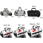 Comfortable sports bag, travel bag, with compartments for dry and wet items