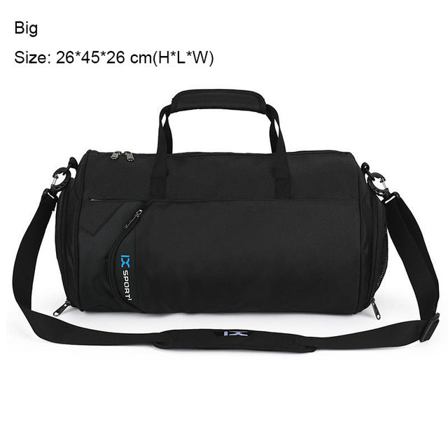 Comfortable sports bag, travel bag, with compartments for dry and wet items