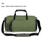 Comfortable sports bag, travel bag, with compartments for dry and wet items