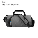 Comfortable sports bag, travel bag, with compartments for dry and wet items