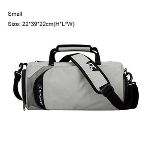 Comfortable sports bag, travel bag, with compartments for dry and wet items