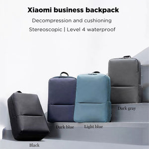 Classic business backpack 2 generations of waterproof fabric, 15.6-inch laptop compartment