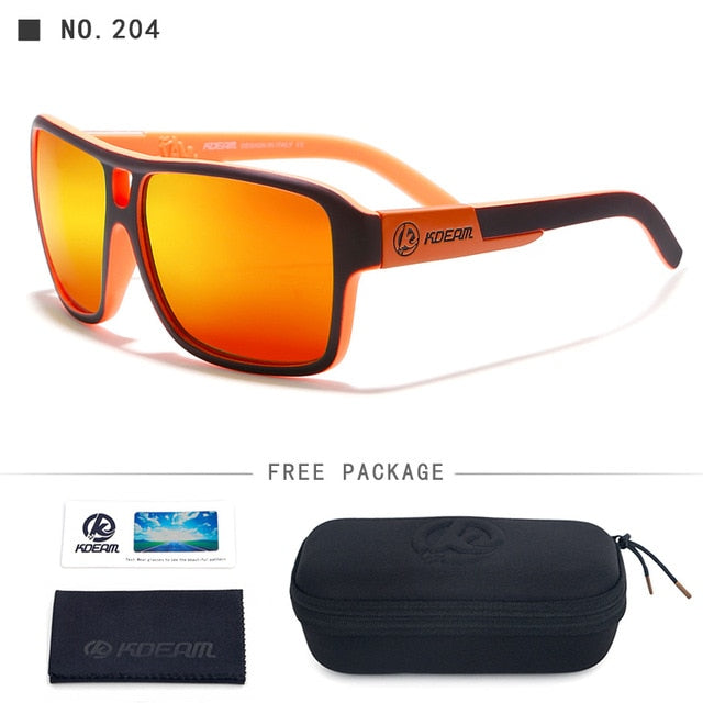 Polaroid Goggles Men Sport eyewear With Hard case Square Sunglasses women Brand Driving Polarized Glasses Outdoor KD520