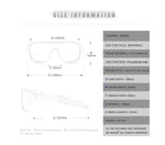 One Piece Shape Polarized Sunglasses Men Sports Shield Glasses Oversized Reduce windage Designed Frame