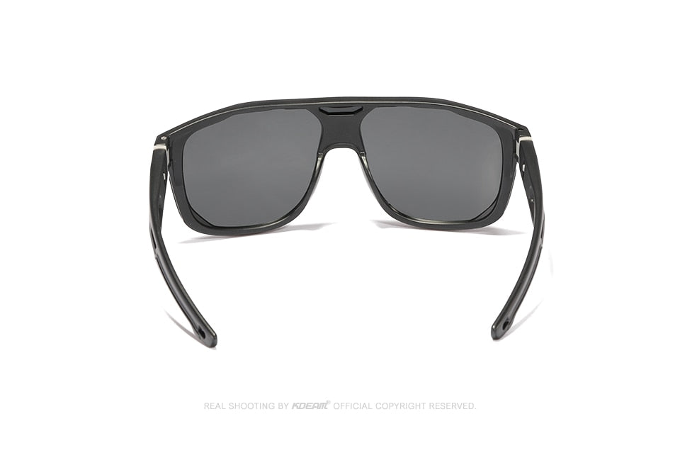 One Piece Shape Polarized Sunglasses Men Sports Shield Glasses Oversized Reduce windage Designed Frame