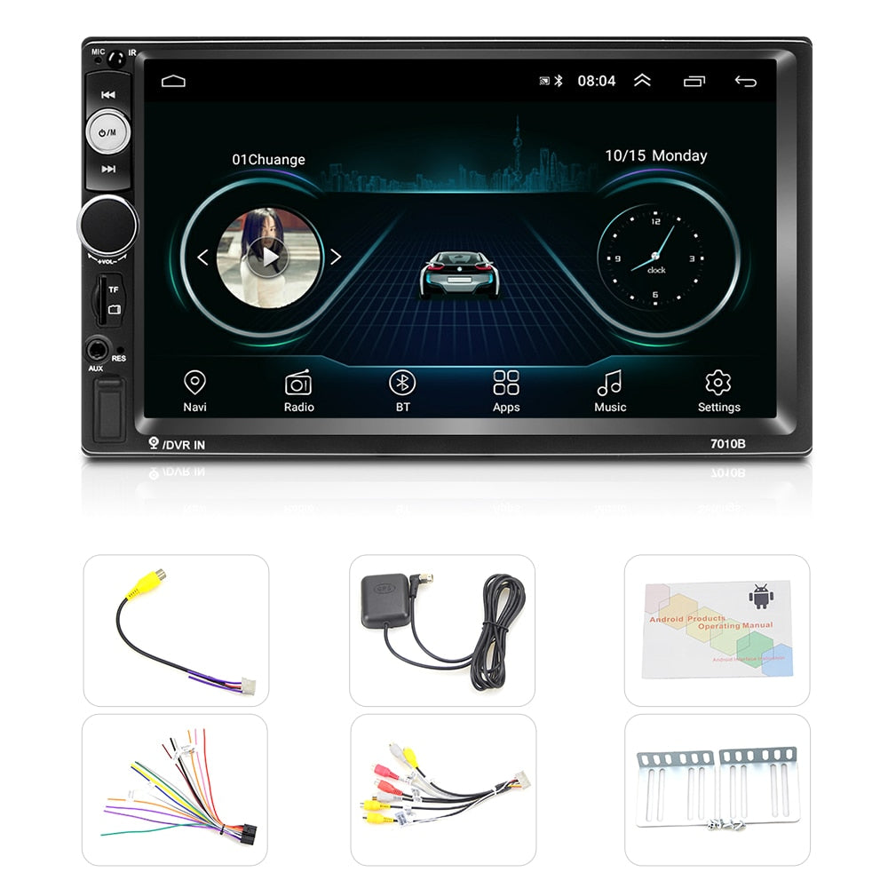 Universal 2 din Car Multimedia Player Autoradio 2din Stereo 7" Touch Screen Video MP5 Player Auto Radio Backup Camera