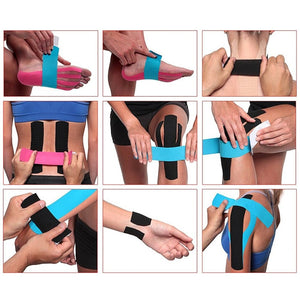 5M Waterproof Breathable Cotton Kinesiology Tape Sports Elastic Roll Adhesive Muscle Bandage Pain Care Tape Knee Elbow Protector