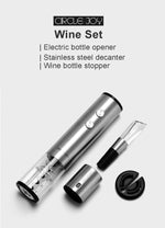 Electric Bottle Opener Stainless Steel Mini Wine Stopper Wine Decanter Aerator Smart Wine set gift