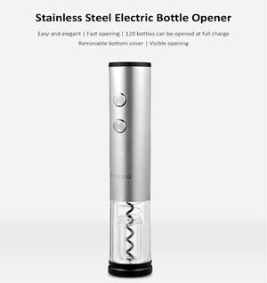 Electric Bottle Opener Stainless Steel Mini Wine Stopper Wine Decanter Aerator Smart Wine set gift