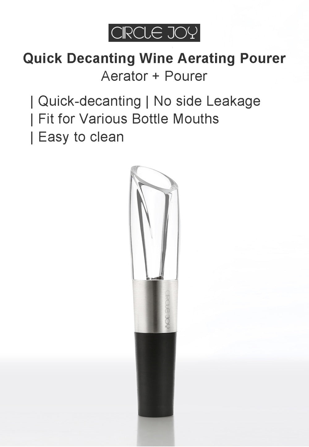 Electric Bottle Opener Stainless Steel Mini Wine Stopper Wine Decanter Aerator Smart Wine set gift