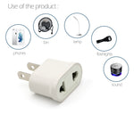 1PC US Adapter Plug EU to US Travel Wall Electrical Power Charge Outlet Sockets 2 Pin Plug Socket Euro Europe To USA