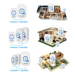 Wireless Doorbell Home Security Alarm/ Welcome Smart Doorbell 3in1 Multi-purpose Door Button 433MHz Easy Installtion