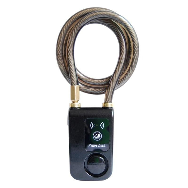 New Super Intelligent Phone APP Control Smart Alarm Bluetooth Lock Waterproof 110dB Alarm Bicycle Lock Outdoor Anti Theft Lock