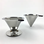 Stainless Steel Coffee Filter Holder Reusable Coffee Filters Dripper v60 Drip Coffee Baskets