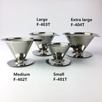 Stainless Steel Coffee Filter Holder Reusable Coffee Filters Dripper v60 Drip Coffee Baskets