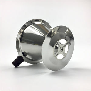 Stainless Steel Coffee Filter Holder Reusable Coffee Filters Dripper v60 Drip Coffee Baskets