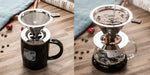 Stainless Steel Coffee Filter Holder Reusable Coffee Filters Dripper v60 Drip Coffee Baskets