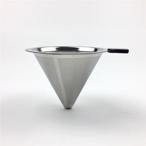 Stainless Steel Coffee Filter Holder Reusable Coffee Filters Dripper v60 Drip Coffee Baskets
