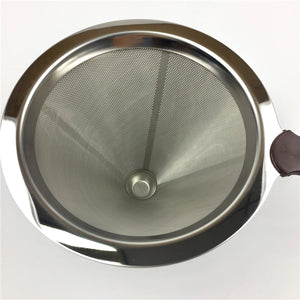 Stainless Steel Coffee Filter Holder Reusable Coffee Filters Dripper v60 Drip Coffee Baskets