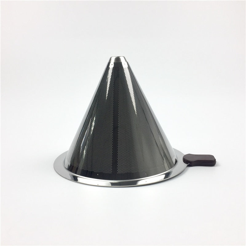 Stainless Steel Coffee Filter Holder Reusable Coffee Filters Dripper v60 Drip Coffee Baskets