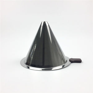 Stainless Steel Coffee Filter Holder Reusable Coffee Filters Dripper v60 Drip Coffee Baskets