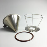 Stainless Steel Coffee Filter Holder Reusable Coffee Filters Dripper v60 Drip Coffee Baskets