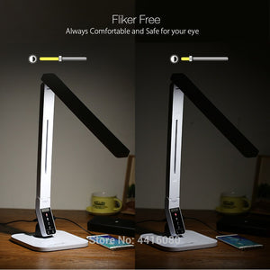 Multi-function timing desk lamp 15w And 4 Kind of Lighting lamp table led with USB Charging Port Touch Control Memory Function