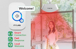 Wireless Doorbell Home Security Alarm/ Welcome Smart Doorbell 3in1 Multi-purpose Door Button 433MHz Easy Installtion