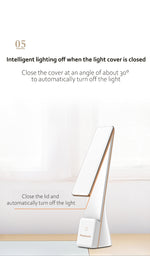 Panasonic LED Desk Light Touch Sensor Folding Table Lamp Portable USB Rechargeable Reading Light Night Bedside Light