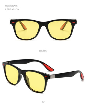 Hot Sale Polarized Sunglasses Men Women Classic Square Plastic Driving Sun Glasses Male Fashion Black Shades UV400